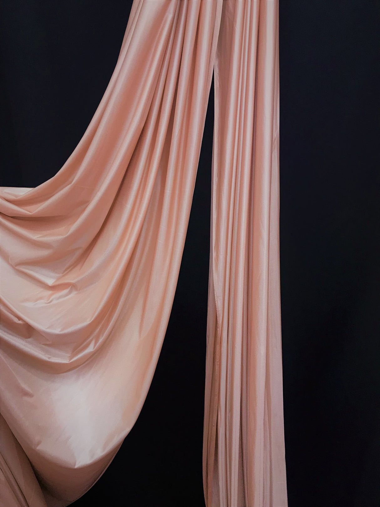 1 Yard Low Stretch Blush Nude Denier Tricot Polyester Fabric 120 Inch Wide