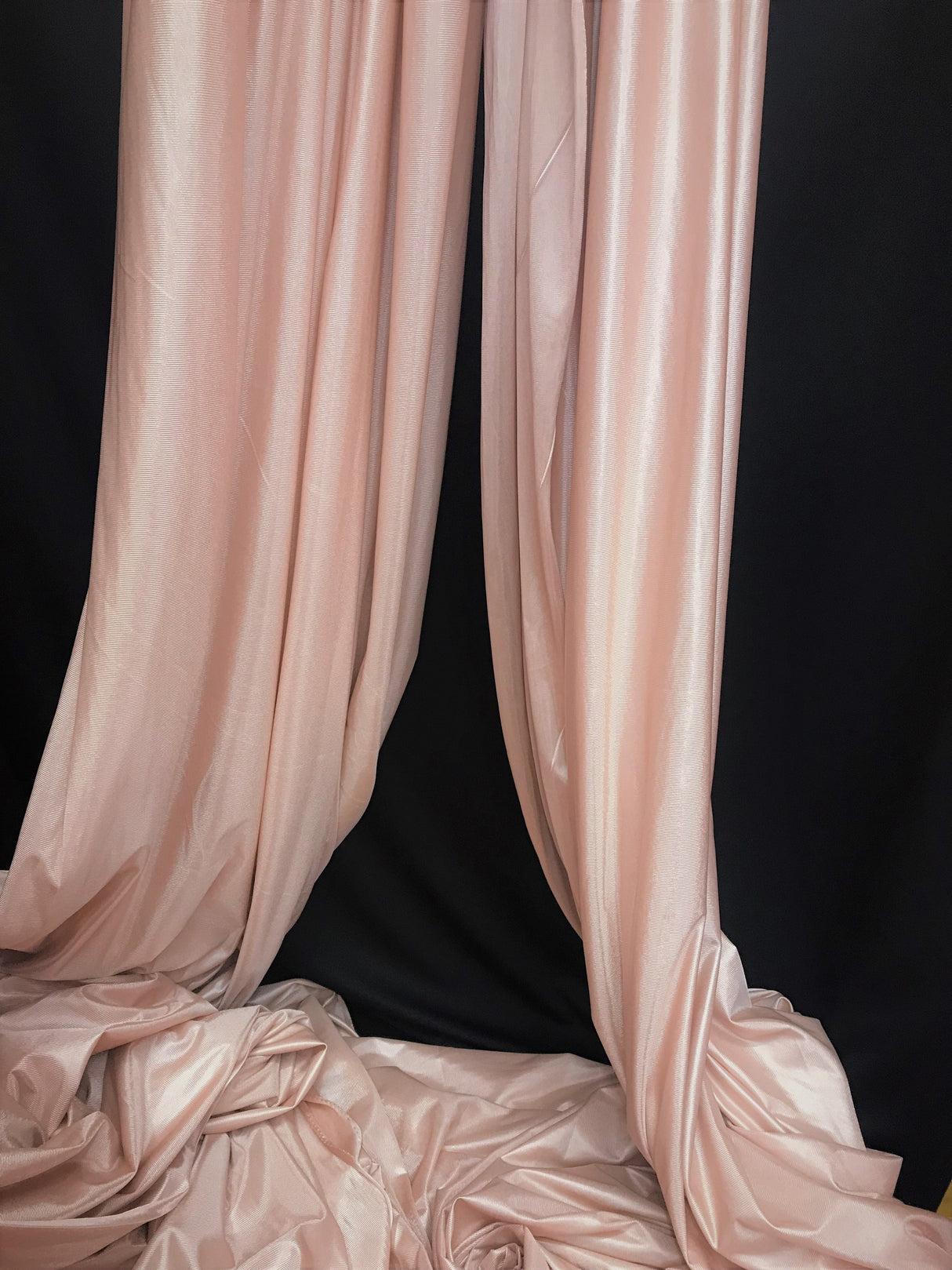 1 Yard Low Stretch Blush Nude Denier Tricot Polyester Fabric 120 Inch Wide