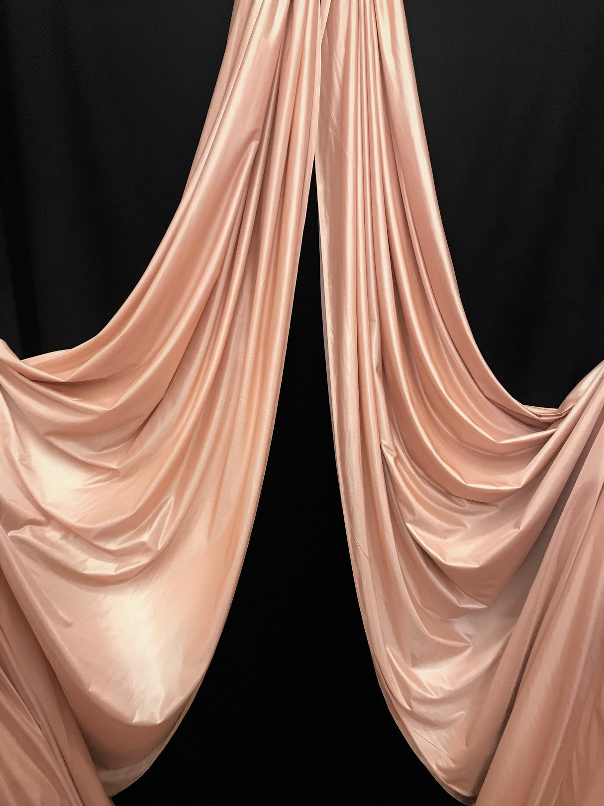 1 Yard Low Stretch Blush Nude Denier Tricot Polyester Fabric 120 Inch Wide