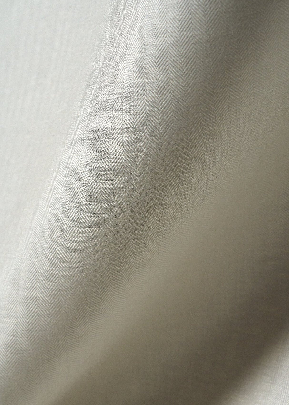 1 Yard Off White Midweight Linen Herringbone Durable Sewing Craft Fabric 59" Width