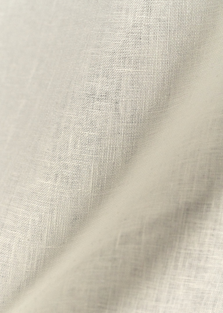 1 Yard Off White Pure Linen Fabric 7 oz Flat Weave 58 Inches Wide Midweight PFD