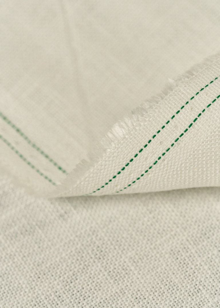 1 Yard Off White Pure Linen Fabric 7 oz Flat Weave 58 Inches Wide Midweight PFD