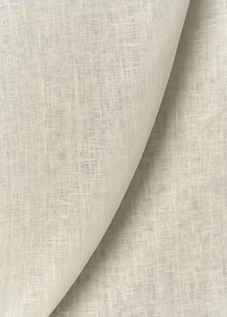 1 Yard Off White Pure Linen Fabric 7 oz Flat Weave 58 Inches Wide Midweight PFD