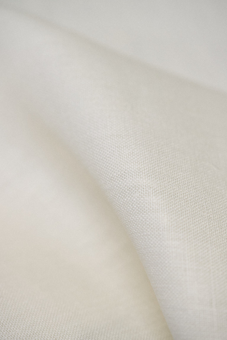 1 Yard Solid Off White Pure Linen Canvas Fabric 10.5 oz Durable 58 Inches Wide