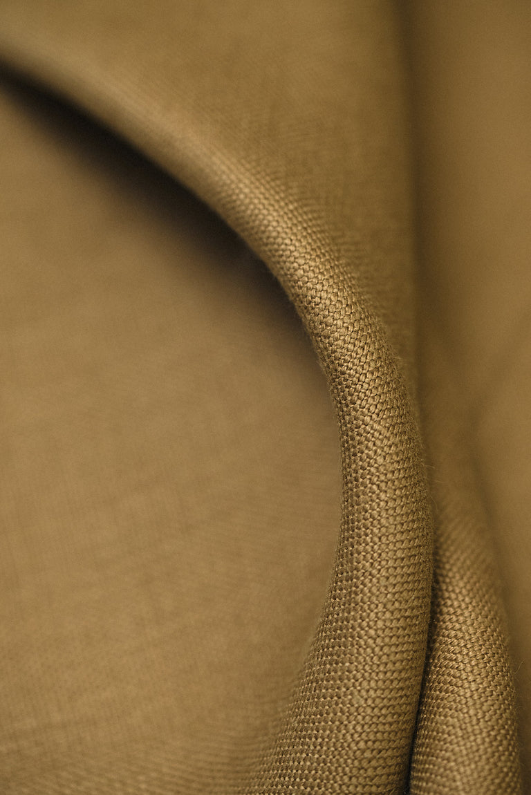1 Yard Olive Pure Linen Fabric Heavyweight 10.5 oz 56/58 Inches Wide