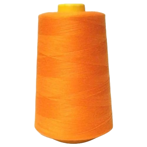 1 Pack of 6000 Yard Orange Spools Sewing Thread All Purpose 100% Spun Polyester Overlock Cone
