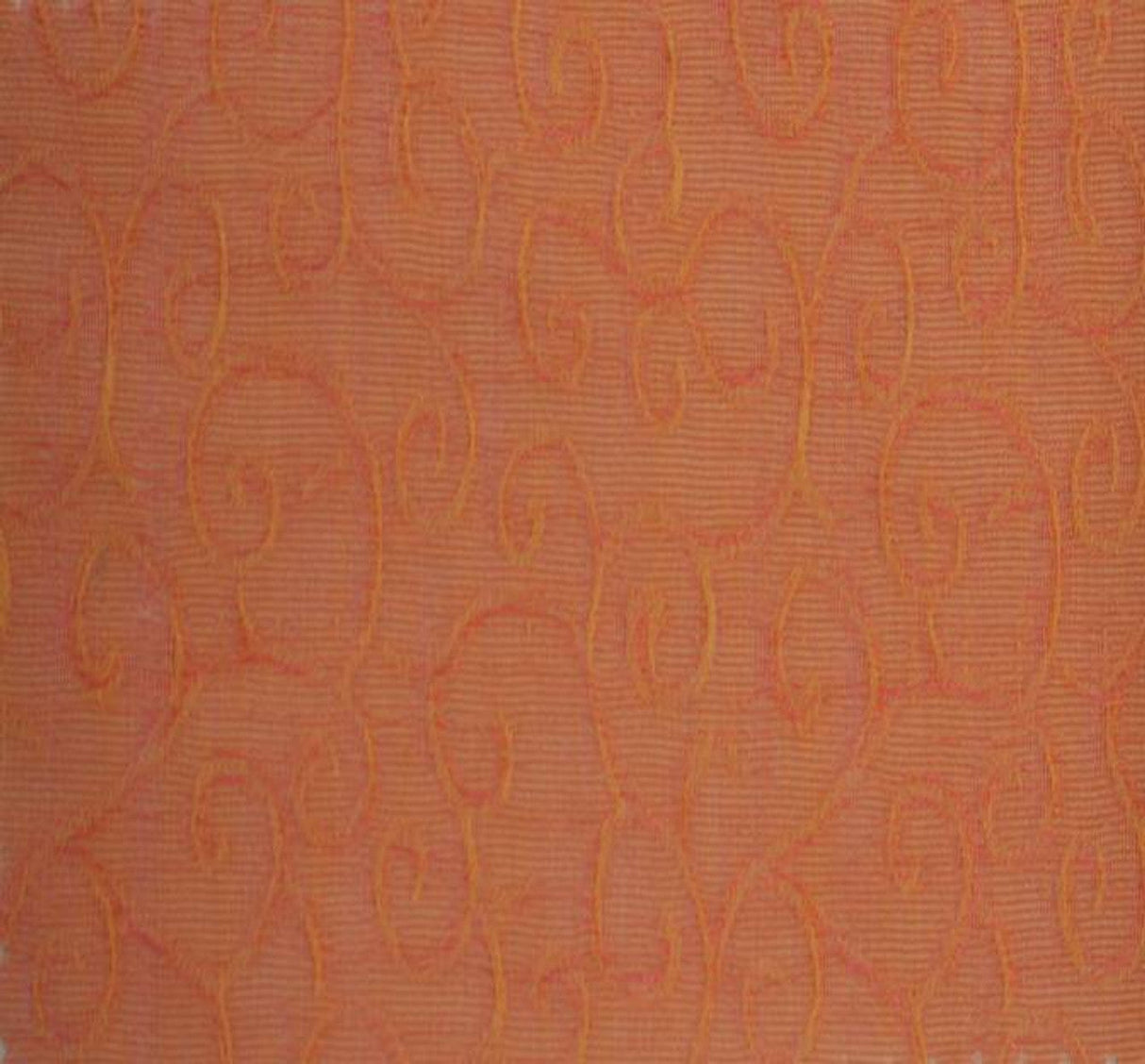 1 Yard Organza Jacquard Swirl Peach Fabric 57/58 Inches Wide