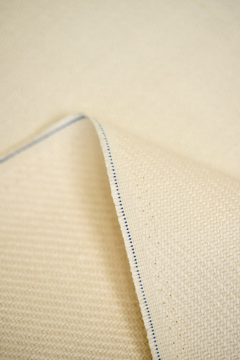 1 Yard Solid Oyster Pure Irish Linen Twill Fabric 18.5 oz Softened 54 Inches Wide