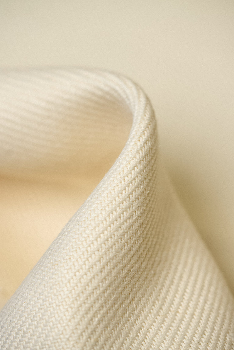 1 Yard Solid Oyster Pure Irish Linen Twill Fabric 18.5 oz Softened 54 Inches Wide