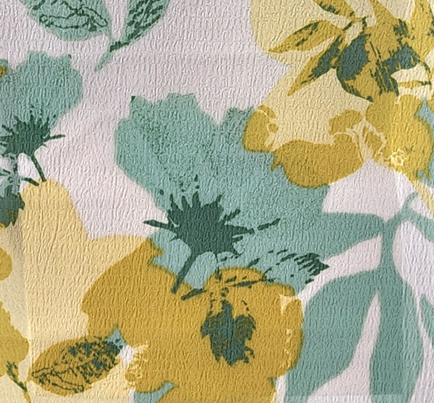 1 Yard Poly Bubble Textured Green Fabric, 58/60" Wide, Lightweight & Crinkle Woven Material