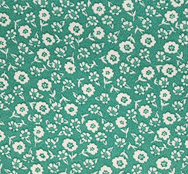 1 Yard Mint Poly Crepe Bubble Fabric, 56/57" Wide Lightweight Woven Textured Material