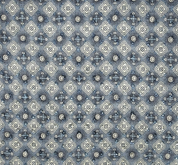 1 Yard Dusty or Blue Clip Dot Chiffon Fabric, Lightweight Soft Draping Polyester 57/58" Wide