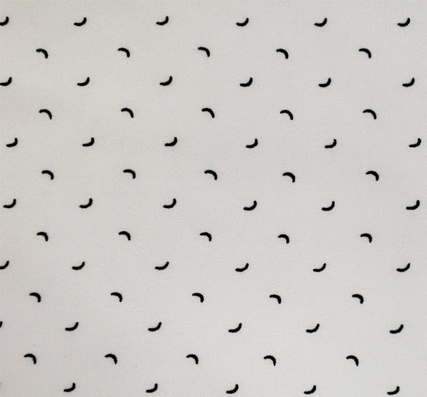 1 Yard Elegant Poly Dull Satin Fabric, Beige/Black | 57/58" Wide Shiny & Matte Finish