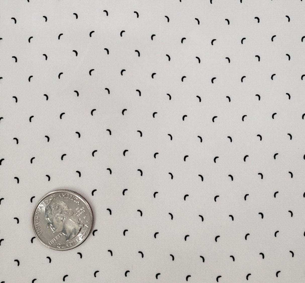 1 Yard Poly Dull Satin Beige/Black Woven Fabric, 57/58″ Wide