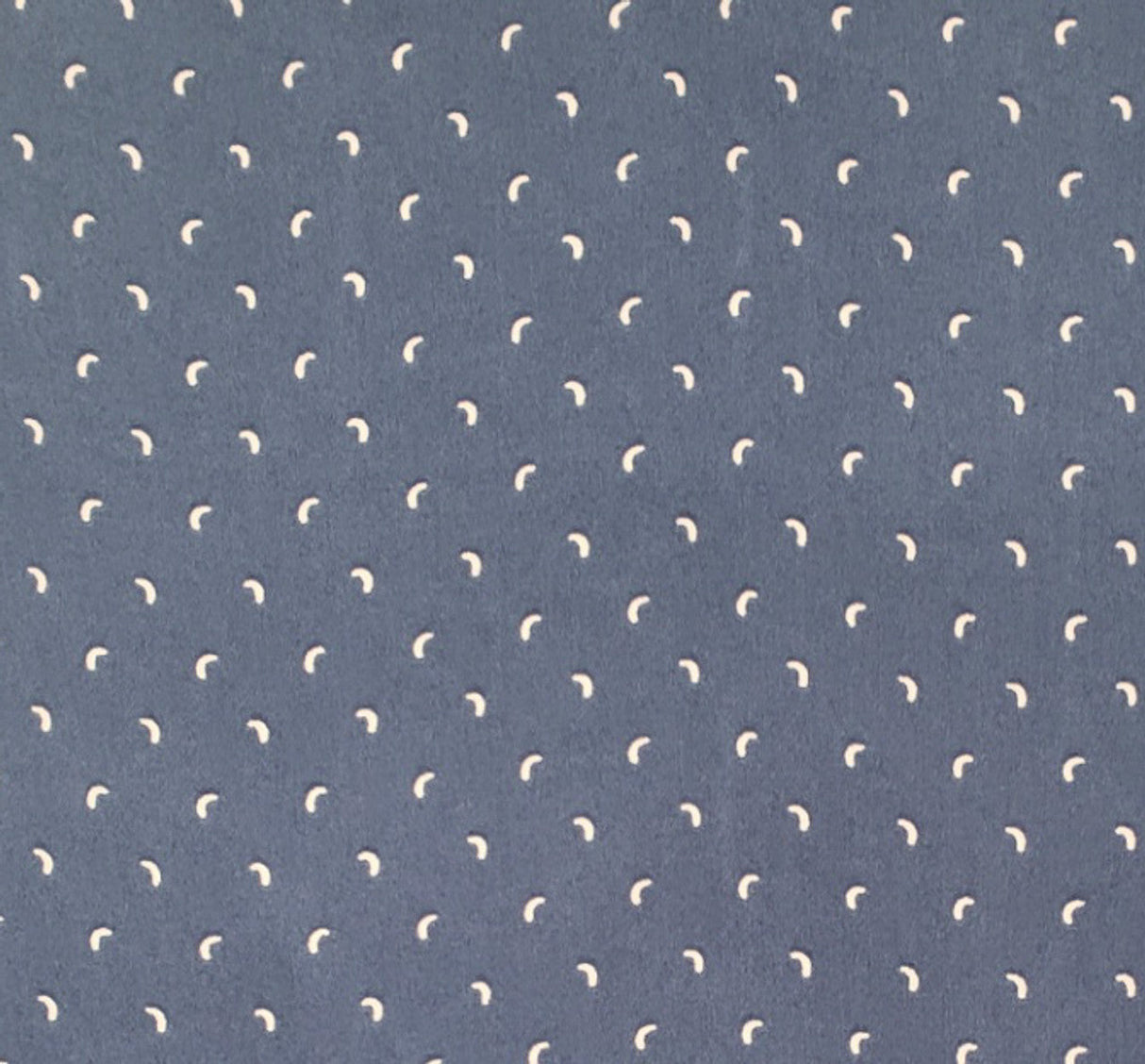 1 Yard Poly Dull Satin Navy/Ivory Woven Fabric, 57/58″ Wide