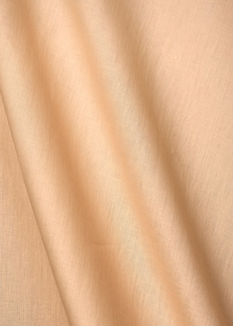 1 Yard Peach Linen Fabric Softened Lightweight Solid 55 Inches Wide for Garments and DIY Projects