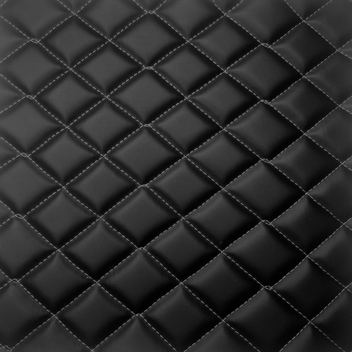 1 Yard Diamond Quilted Foam Backed Faux Leather Vinyl Fabric