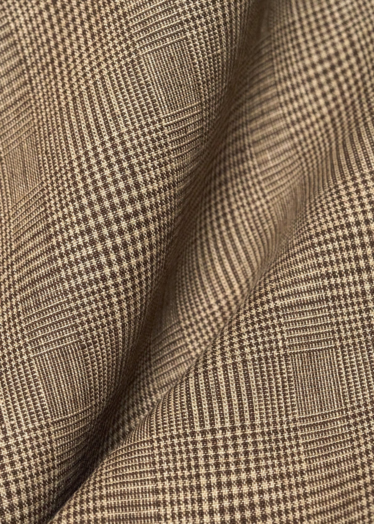 1 Yard Pure Linen Two Tone Plaid Jacquard Fabric 60" Width