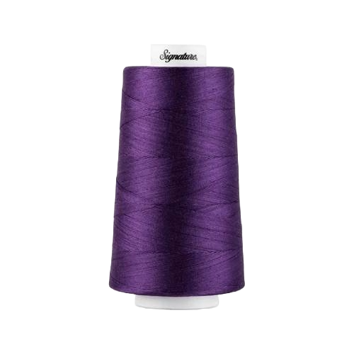 1 Pack of 6000 Yard Purple Spools Sewing Thread All Purpose 100% Spun Polyester Overlock Cone