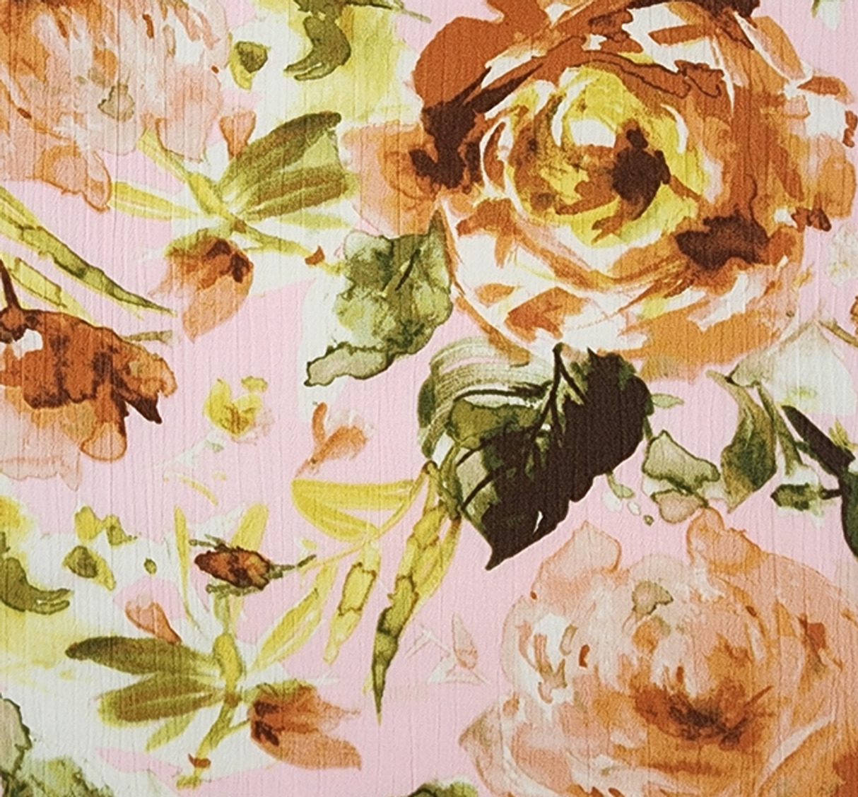 1 Yard Rayon Crinkle Crepon Fabric Pink Salt, Lightweight Drapey Apparel Textile, 50/52" Wide