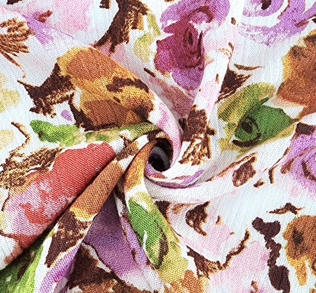 1 Yard Violet Rayon Crepon Fabric, Woven Textured for Apparel Width 50/52"