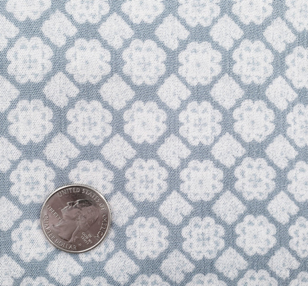 1 Yard Rayon Crinkle Blue/Off White Woven Fabric, 50/52″ Wide 100% Rayon