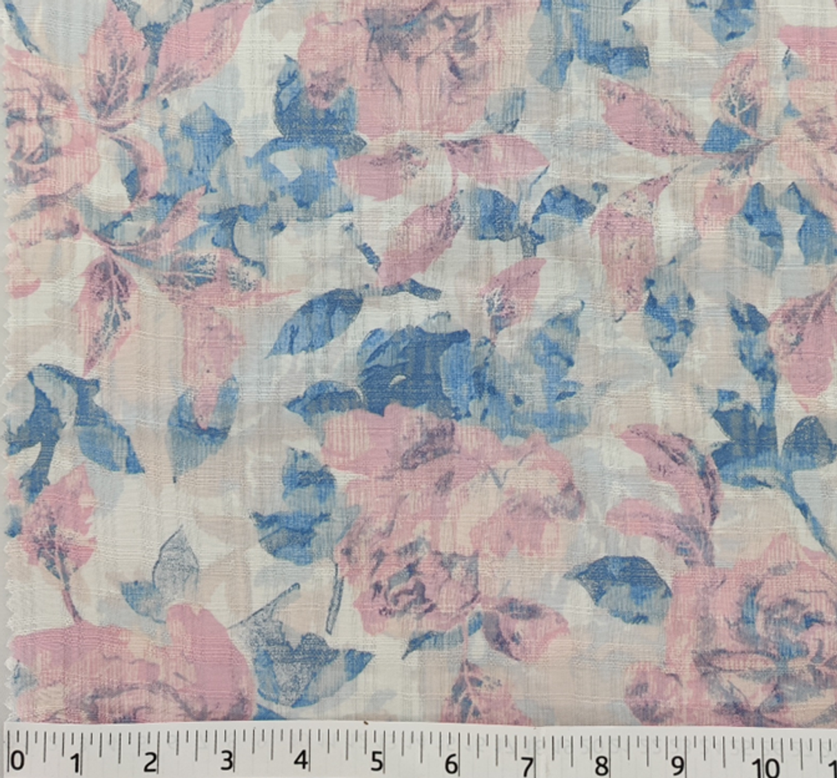 1 Yard Rayon Check Jacquard Fabric Blue for Apparel and Home Décor 54/55" Width