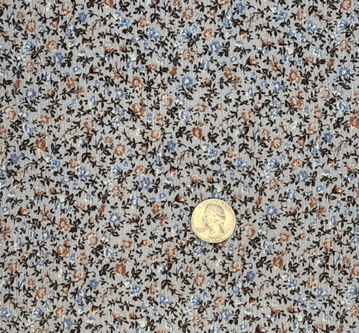 1 Yard Rayon Crinkle Gray Fabric for Dresses Blouses Skirts and Summer Apparel 50 52 Width