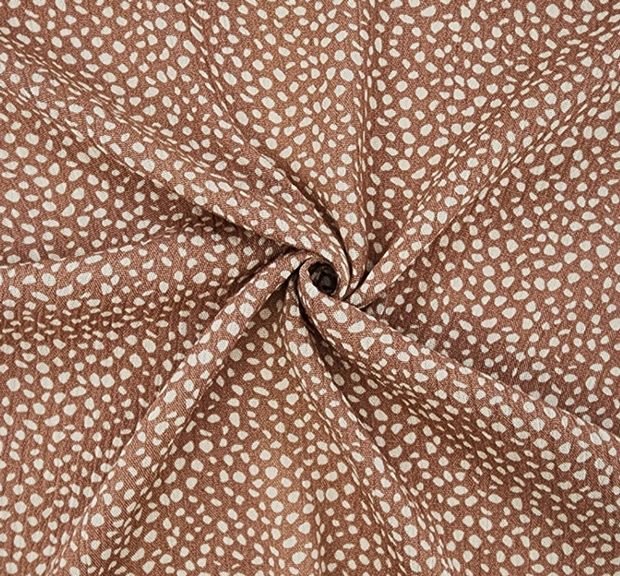 1 Yard Rayon Crinkle Taupe or Beige Woven Fabric, 50/52? Wide 100% Rayon