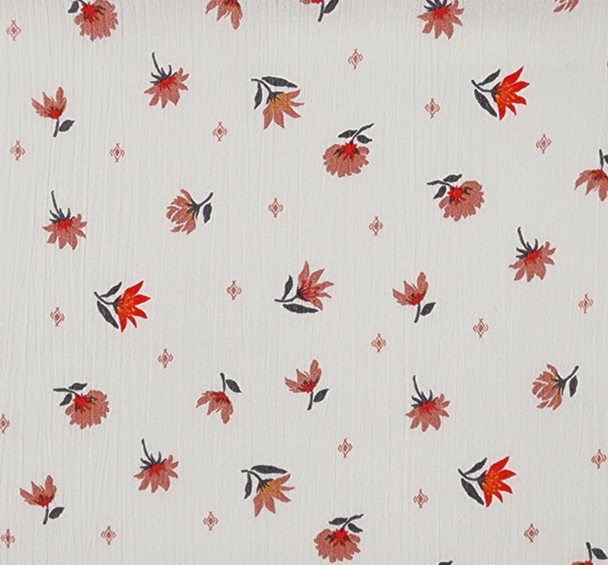 1 Yard Ivory Rayon Crinkle Apparel Fabric 50/52 inches Width