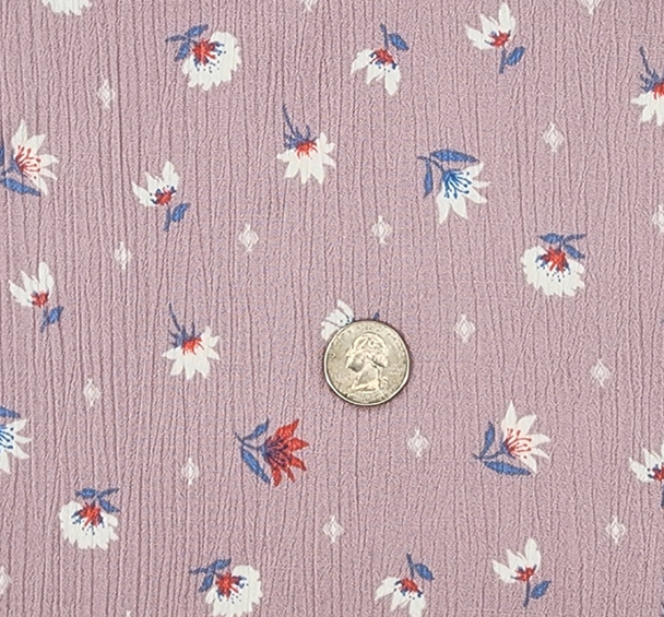 1 Yard Lavender Rayon Crinkle Apparel Fabric 50/52 inches Width