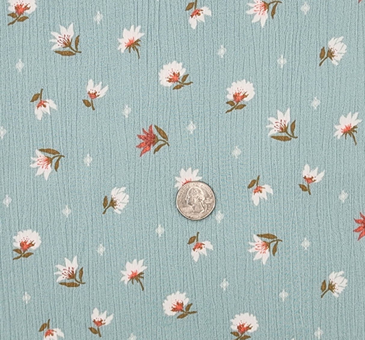 Rayon Crinkle Seafoam 50/52” Lightweight Textured Fabric