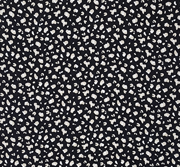 1 Yard Rayon Crinkle Fabric Black Taupe Wide Lightweight Apparel Material 50/52 Inches Width