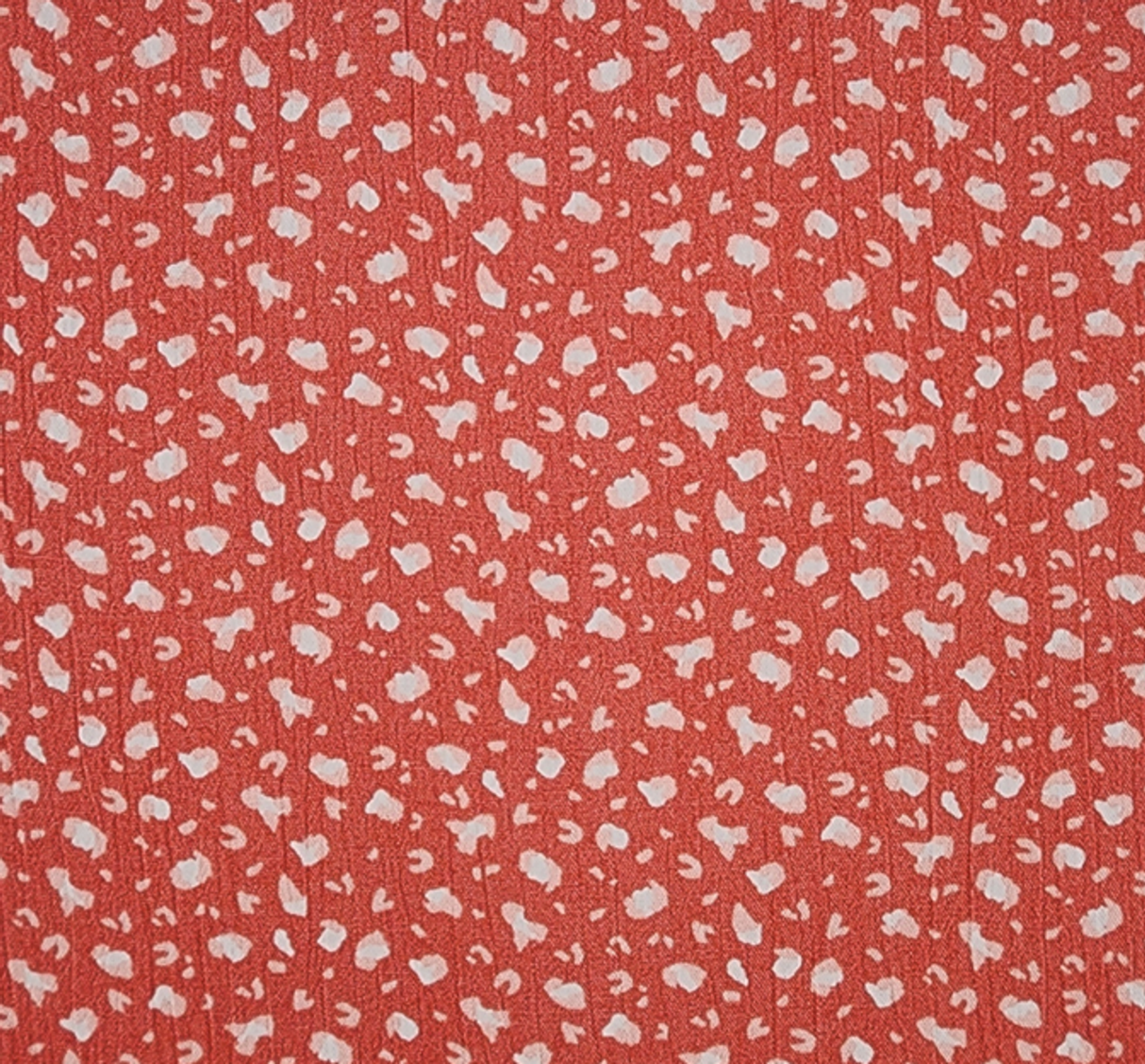 1 Yard Rayon Crinkle Burnt Coral Woven Fabric, 50/52? Wide 100% Rayon