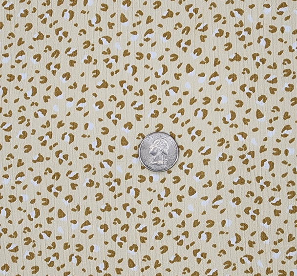 1 Yard Moisture-Wicking Rayon Crinkle Fabric Pancake Batter For Warm Weather Wear 50/52 Inches Width