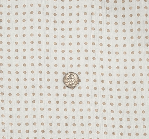 1 Yard Rayon Crinkle Taupe Woven Fabric, 50/52" Wide 100% Rayon