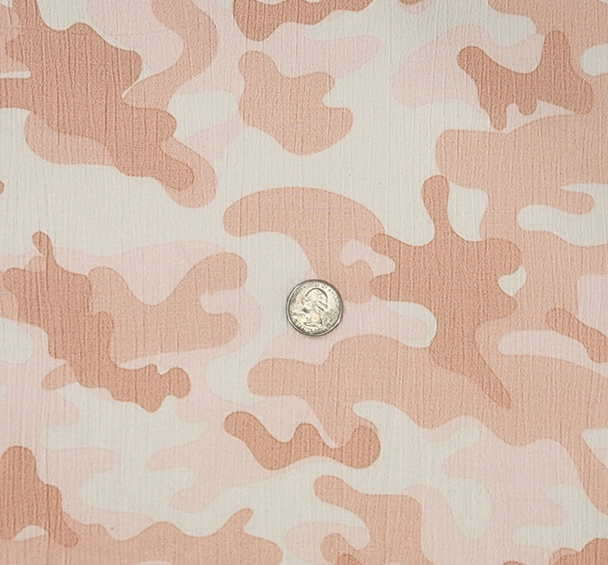 1 Yard Peach Rayon Crinkle Apparel Fabric For Dresses Skirts Blouses Sewing Projects 50/52" Width