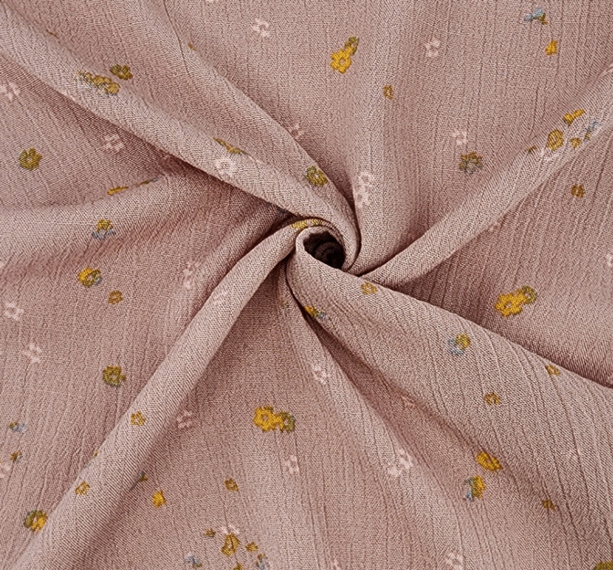 1 Yard Soft Mauve Rayon Crinkle Woven Fabric 50/52 Inch Wide Perfect for Sewing Projects