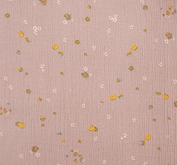 1 Yard Mauve Rayon Crinkle Fabric for Blouses Dresses Skirts and Lightweight Apparel 50/52" Width