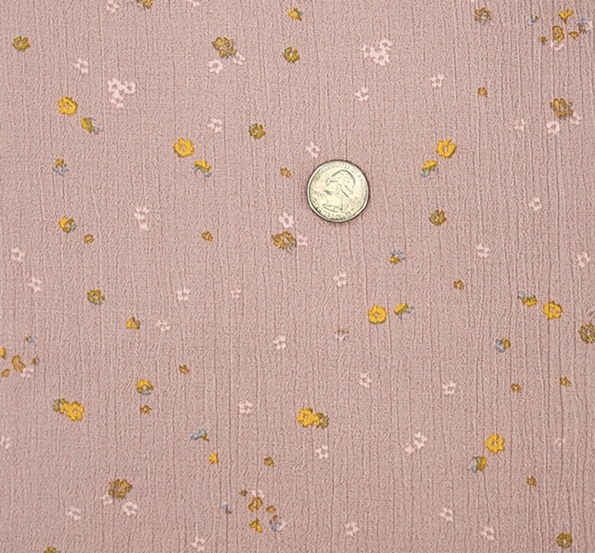 1 Yard Soft Mauve Rayon Crinkle Woven Fabric 50/52 Inch Wide Perfect for Sewing Projects