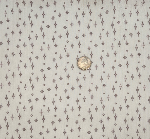 1 Yard Soft Ivory Taupe Rayon Crinkle Apparel Fabric 50 Inch Width