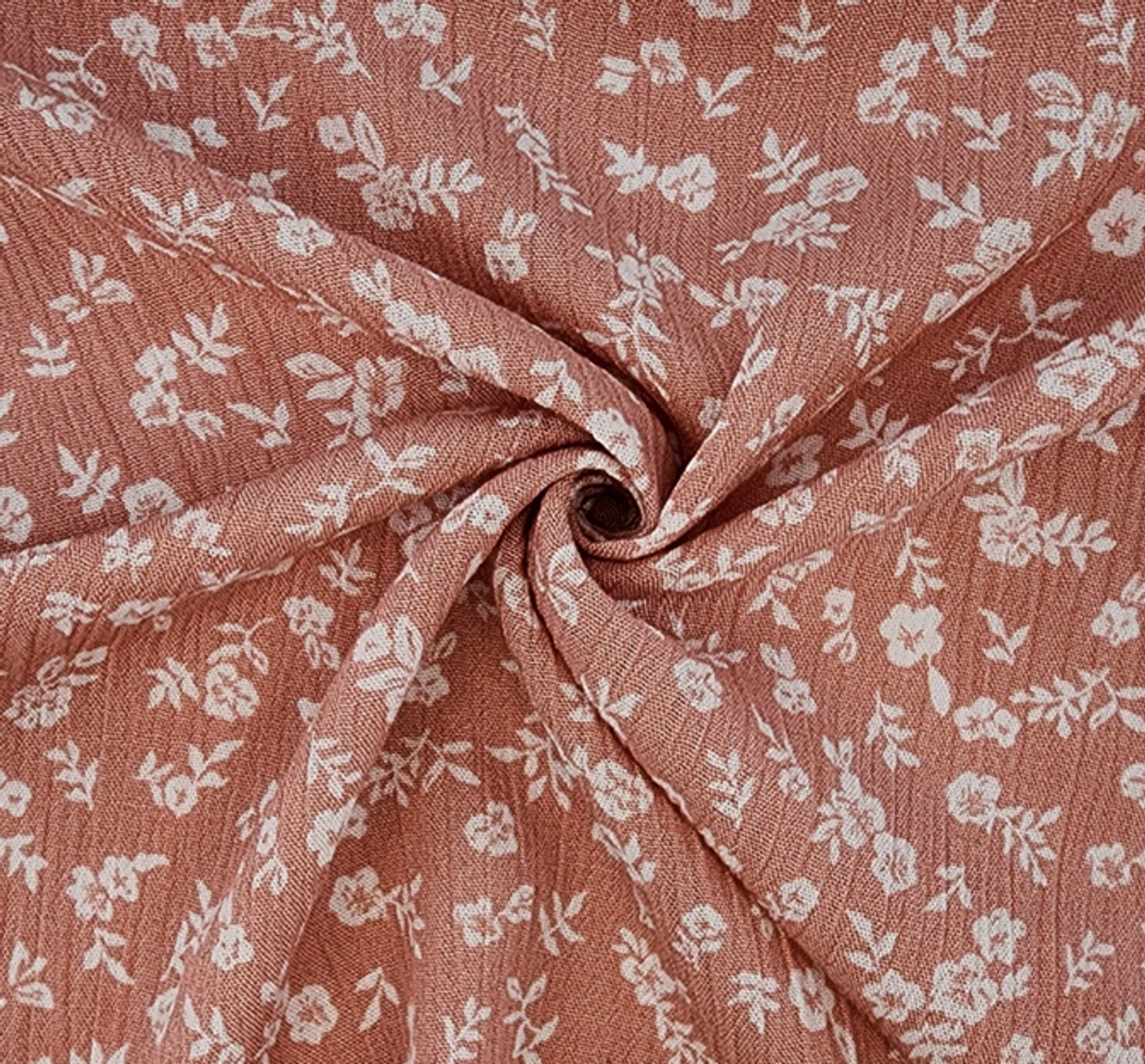 1 Yard Coral Cloud Rayon Crinkle Fabric 50/52" Wide Lightweight 125 GSM Woven