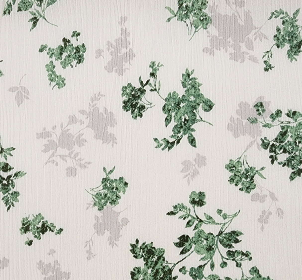 1 Yard Rayon Crinkle Ivory Green Fabric Lightweight 50/52" Woven Apparel Fabric