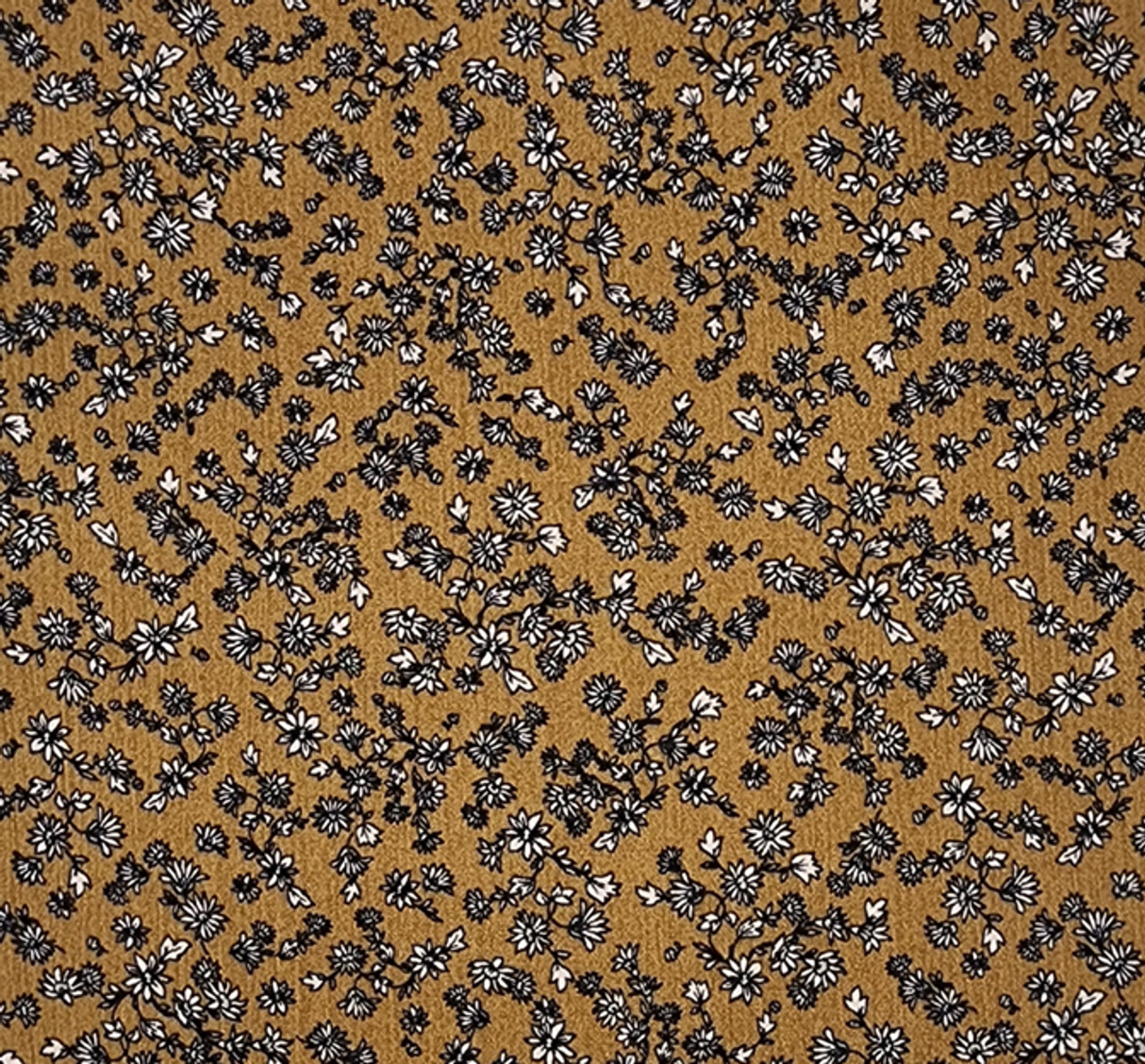 1 Yard Mustard Gold Rayon Crinkle Fabric 50/52" Wide Lightweight Textured Apparel Material