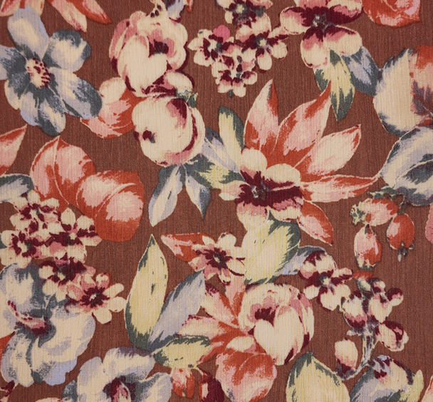 1 Yard Clay Mauve Rayon Crepon Crinkle Fabric Rayon Apparel Lightweight Drapey50/52 Inch Width