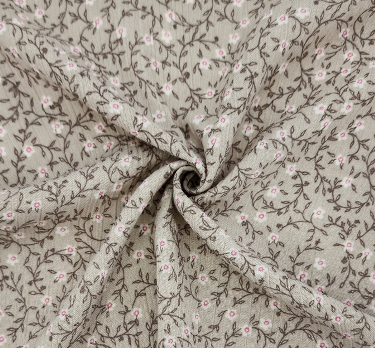 1 Yard Rayon Crinkle Cement Apparel Fabric, 50/52” Wide, Lightweight, Soft Drape