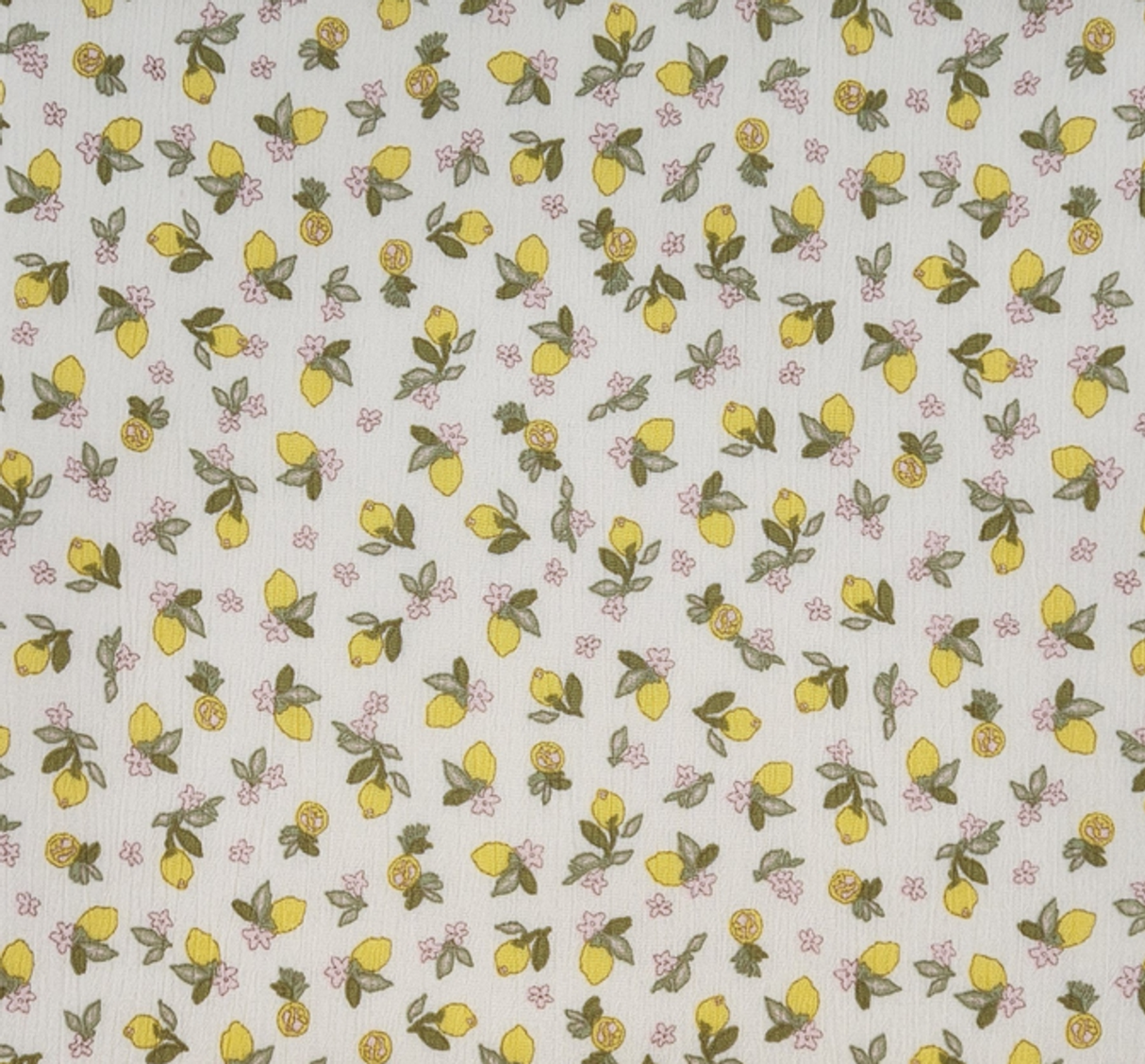 1 Yard Lightweight Lemon Rayon Crinkle Fabric, 50/52" Wide, 100% Rayon Apparel Material