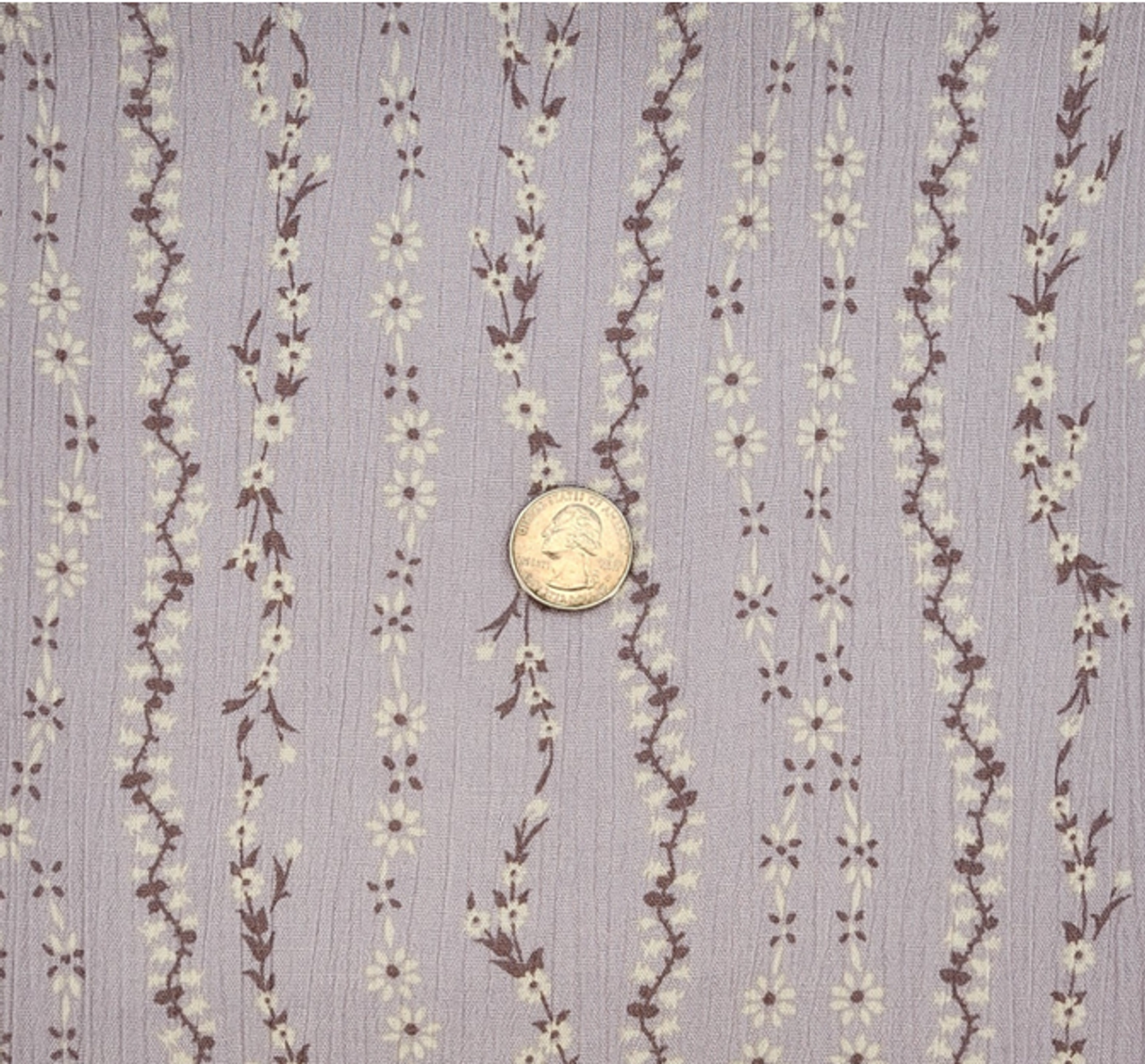 1 Yard Lilac Marble Rayon Crinkle Fabric, 50/52" Wide Lightweight Apparel Material