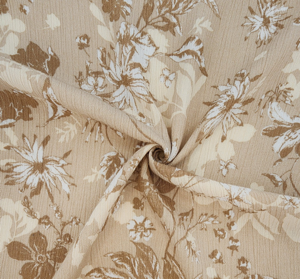 1 Yard Soft Rayon Crinkle Frappe Fabric, 50/52" Wide, Lightweight Apparel Textile