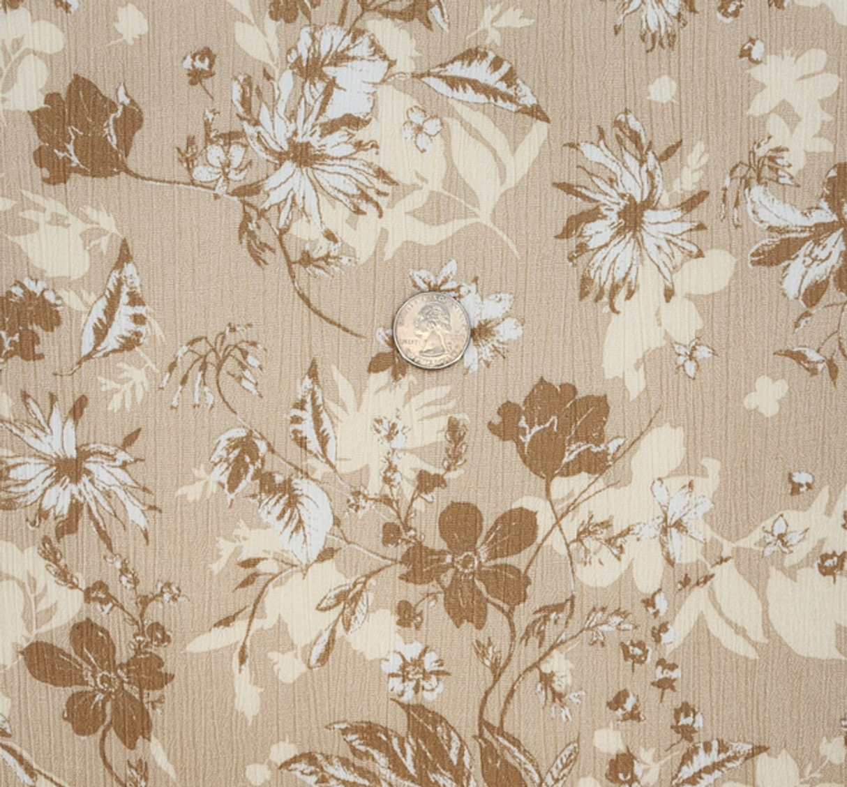 1 Yard Soft Rayon Crinkle Frappe Fabric, 50/52" Wide, Lightweight Apparel Textile